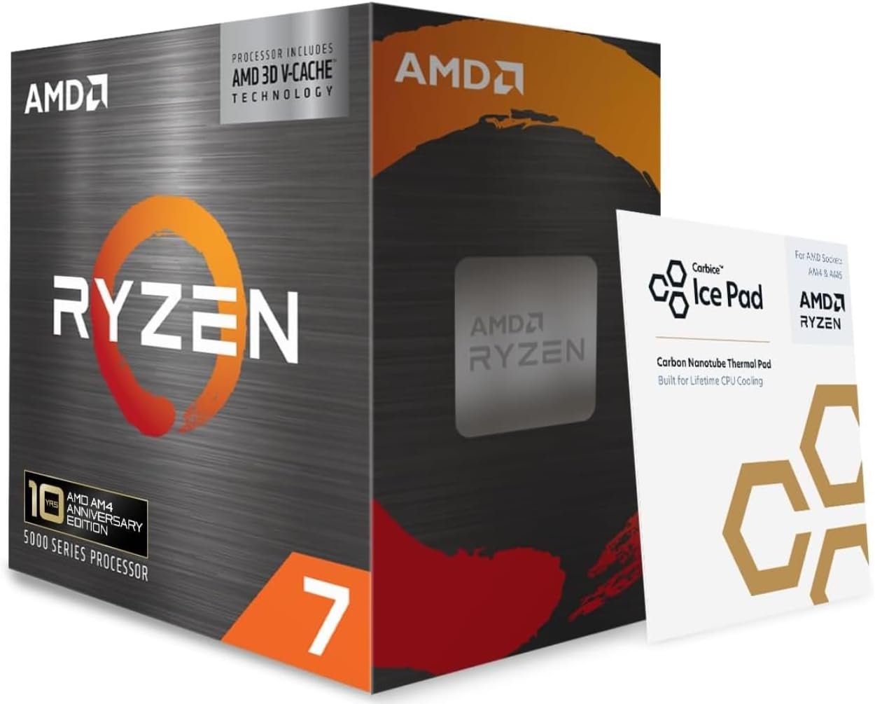 AMD Ryzen 7 5800X3D 8-core, 16-Thread Desktop Processor with AMD 3D V-Cache Technology
