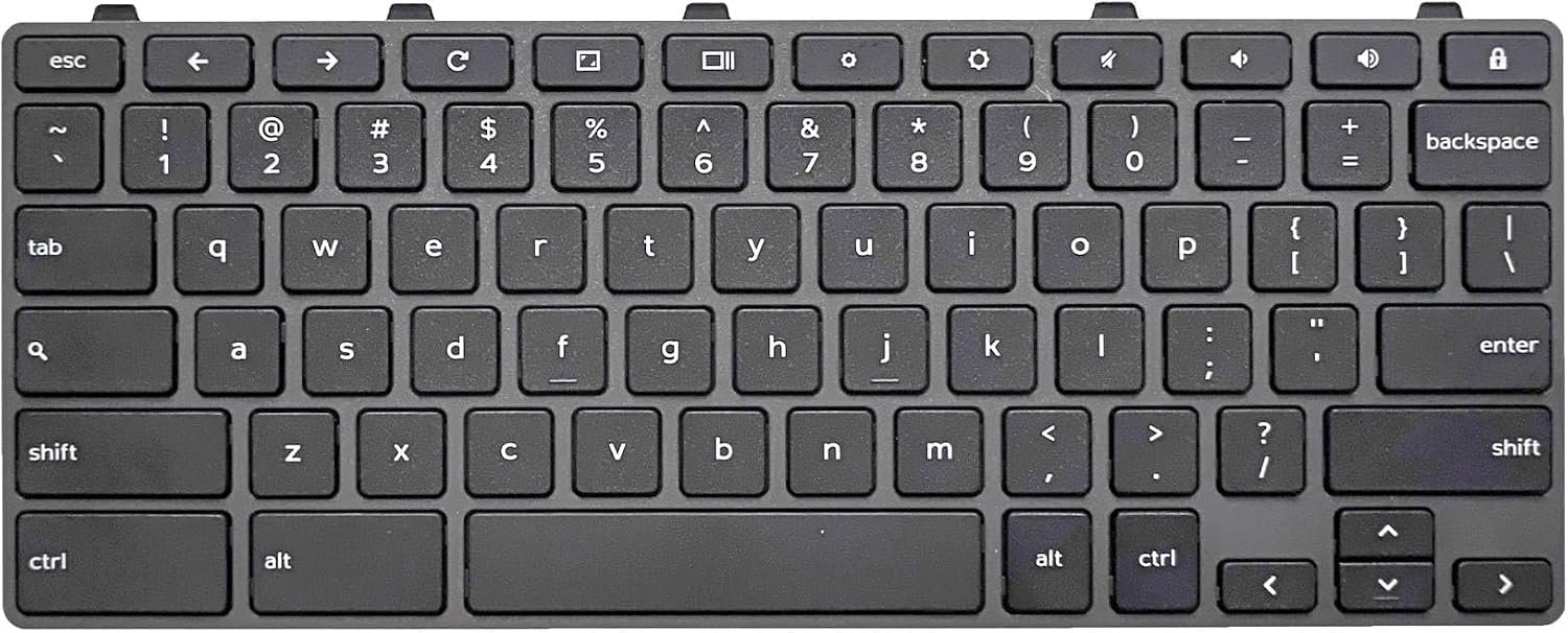 Keyboard with Lock Key for Dell Chromebook 3100 3110 5190 2-in-1 Lock Key Version,US Layout,P/N H06WJ/RFXCF/TPN-136US001909/NSK-EJ1SW