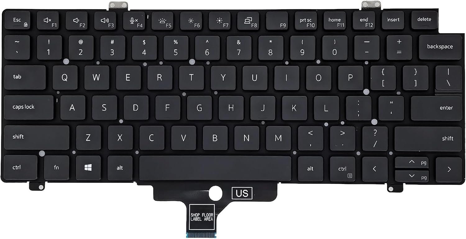 Backlit Keyboard for Dell Latitude 3440 5420 5421 5430 5431 Fits Dell Latitude 5440,7420/7420 2-in-1,7430/7520/7530 and Precision 3470/3480,US Layout,P/N CW3R5/MV4X8